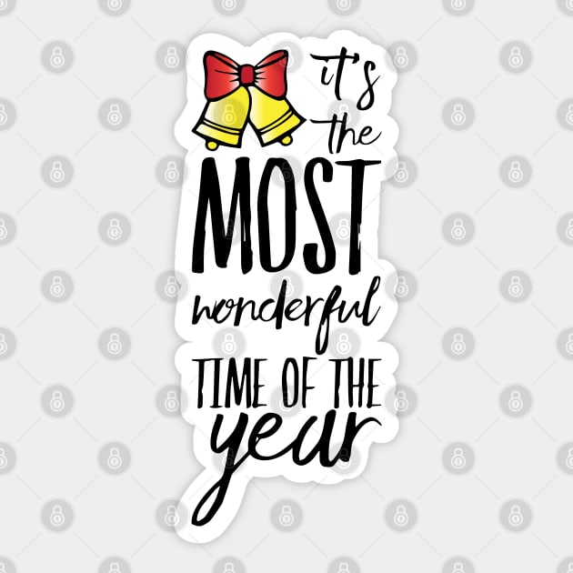 IT'S THE MOST WONDERFUL TIME OF THE YEAR Sticker by Sunshineisinmysoul
